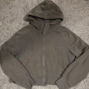 Lululemon Full Zip Cropped Scuba Hoodie